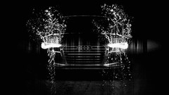 Audi cars monochrome