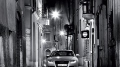 Audi cars monochrome