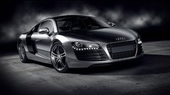 Audi cars monochrome audi r8