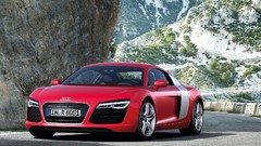 Audi cars roads audi r8 red cars Audi R8 V10