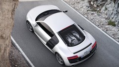 Audi cars roads audi r8 white cars Audi R8 V10