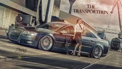 Audi cars The Transporter vehicles girls with cars Audi S8
