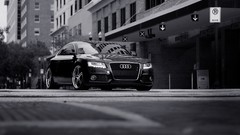 Audi cityscapes grayscale