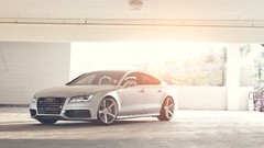Audi Garages parking sunlight