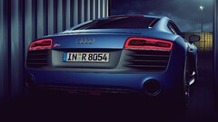 audi r8 Audi blue cars vehicle Car numbers Audi R8 V10 Plus