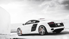 Audi white cars wheels Bags audi r8 vehicles sports cars luxury 
