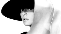 Audrey Hepburn Actress grayscale