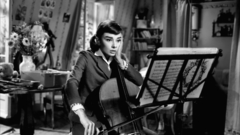 Audrey Hepburn cello