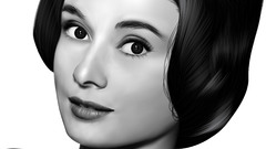 Audrey Hepburn monochrome