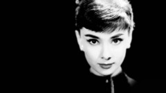 Audrey Hepburn monochrome black