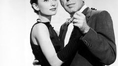 Audrey Hepburn monochrome humphrey bogart
