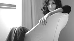 Audrey Tautou monochrome greyscale