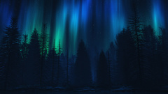 Aurora borealis digital art