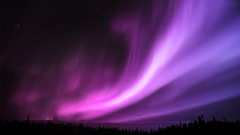 Aurora borealis purple