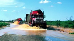 Australia roads vehicles Road train trains Outback