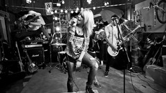 Australian Jenna McDougall tonight alive pop punk grayscale