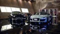 Auto Audi retro Garages Iron Man audi r8 vehicles sports cars 