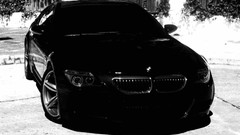 Auto black and white cars BMW automobiles German cars black 