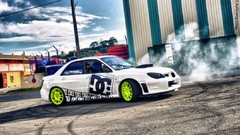 Auto cars donuts dc vehicles sports cars subaru impreza white 