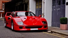 Auto cars front view vehicles ferrari f40