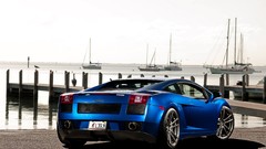 Auto cars lamborghini gallardo blue cars