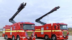 Auto cars Scania trucks firefighter