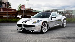 Auto tuning cars chrome Fisker Karma