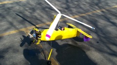 Autogyro on ground high