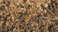 Autumn abstract artwork Jackson Pollock