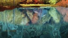 Autumn abstract reflections Photo manipulation ponds Literature 
