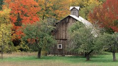 Autumn barn Michigan