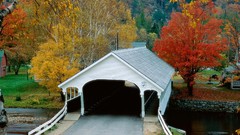 Autumn Bridges new hampshire Villages