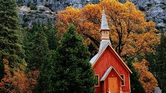 Autumn chapel Yosemite National