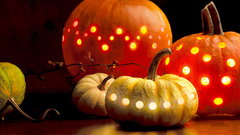 Autumn Halloween circles Jack