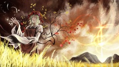 Autumn hats fields blondes touhou Aki Minoriko