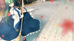 Autumn leaves long hair