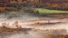 Autumn Scotland mist garry