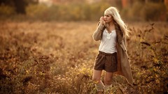 Autumn time woman cardigan