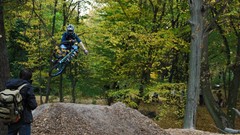 Autumn Ukraine jumping forests mountain bikes