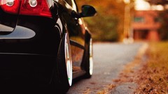 Autumn Volkswagen fallen leaves