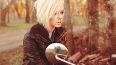 Autumn woman blondes