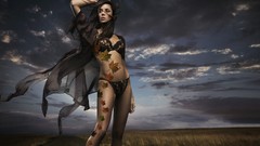 Autumn woman brunettes