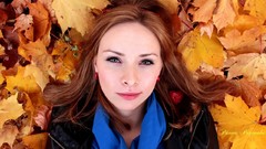 Autumn woman redheads