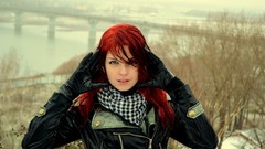 Autumn woman redheads