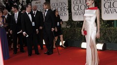 Awards globe Angelina Jolie golden red carpet Golden Globes 