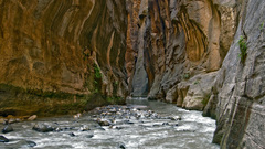 Awesome canyon rocks river