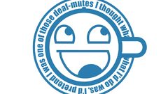 Awesome face laughing man