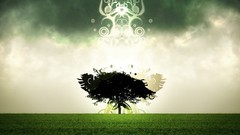 Awesome nature alone tree