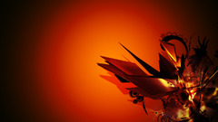 Awesome red orange abstract