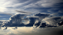 Awesome view clouds sky